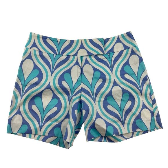 INC INTERNATIONAL CONCEPTS Multicolor Bright Geometric Print Shorts Stretch Sz 6 - Picture 1 of 6
